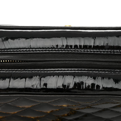 Chanel Patent Quilted Camera Case Black 16 of 18