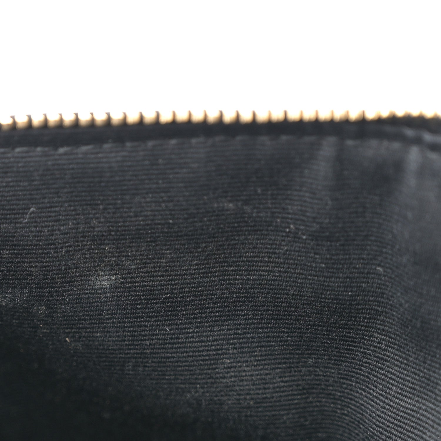 Saint Laurent Grain De Poudre Chevron Monogram Bill Pouch Black 8 of 10