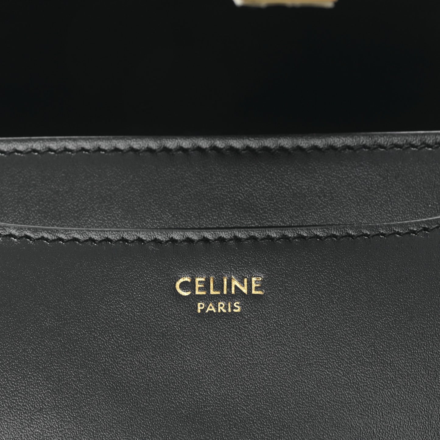 Satinated Calfskin Mini 16 Top Handle Bag Black