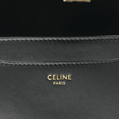 Celine Satinated Calfskin Mini 16 Top Handle Bag Black 6 of 10