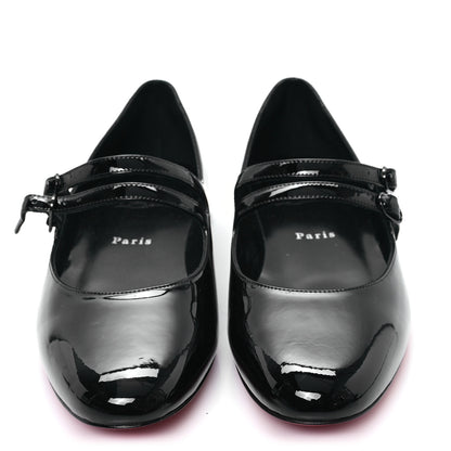Christian Louboutin Patent Sweet Jane Flats 40 Black 3 of 9