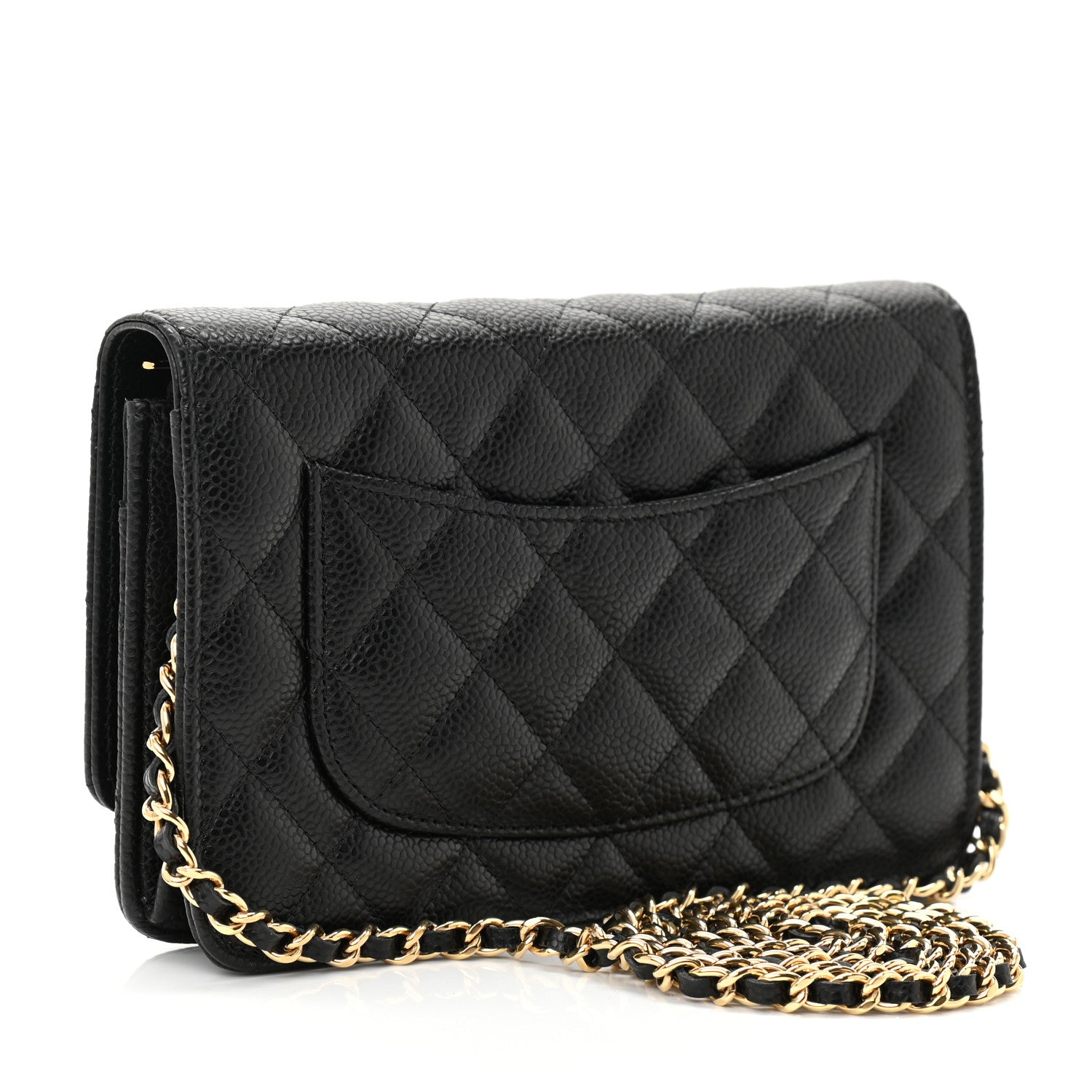 Chanel Caviar Quilted Wallet On Chain WOC Black 3 of 10