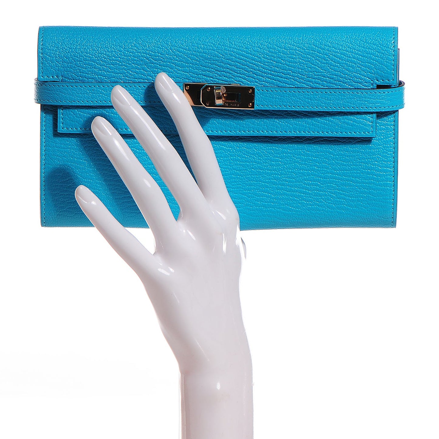 Chevre Mysore Kelly Longue Wallet Bleu Azteque