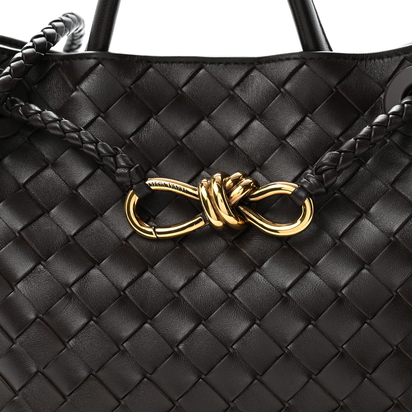 Nappa Intrecciato Small Andiamo Shoulder Bag Fondant