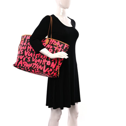 Louis Vuitton Monogram Graffiti Neverfull GM Fuchsia 3 of 11