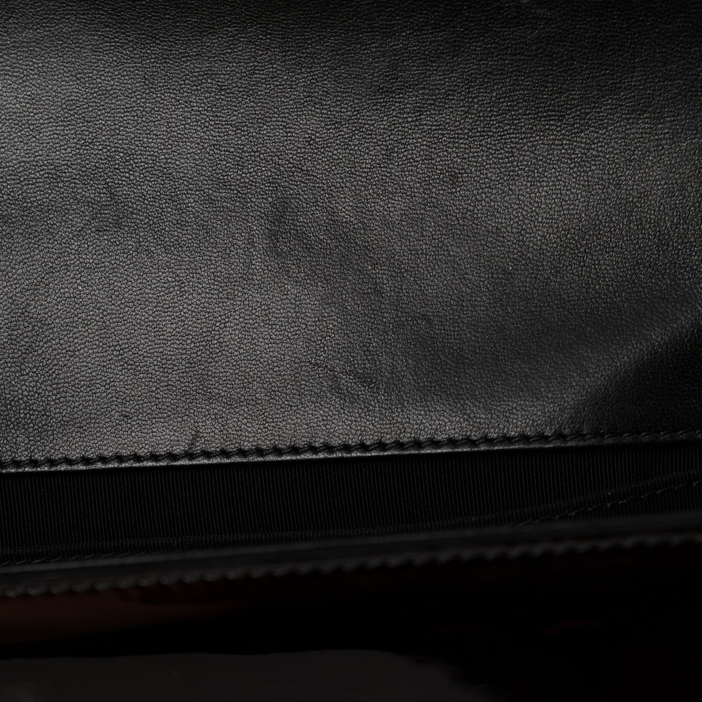 Patent Calfskin Quilted Medium Boy Flap Black