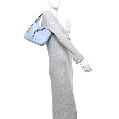 Gucci Grained Calfskin Web Medium Jackie 1961 Hobo Light Blue 2 of 9