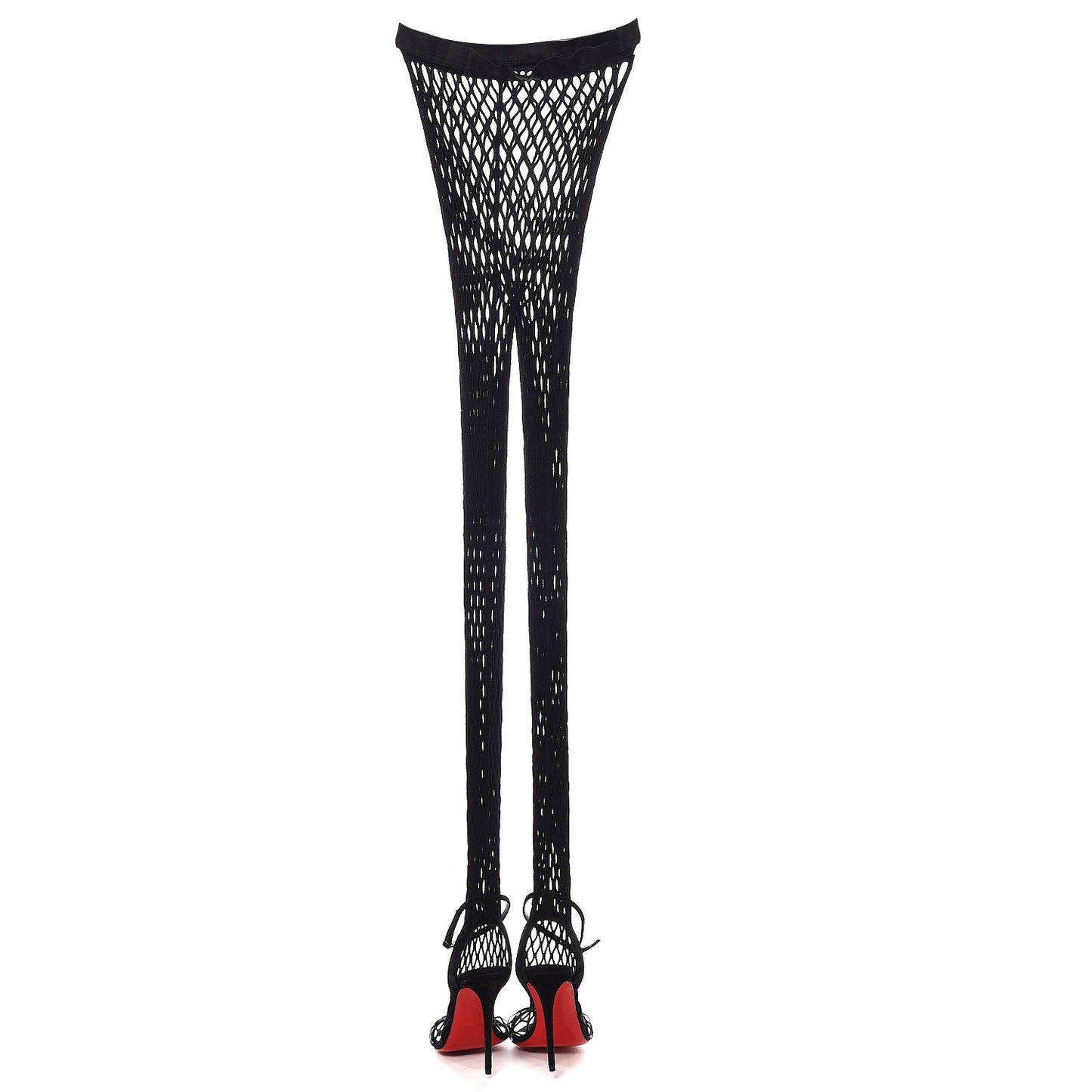 Veau Velours PVC Fishnet Zoom 100 Sandal 36 Black