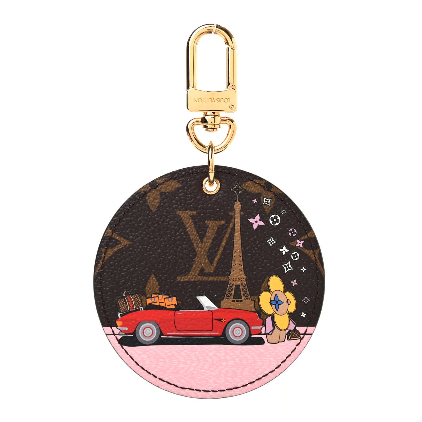 Monogram 2019 Christmas Animation Paris Bag Charm Key Ring