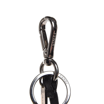 Fendi Vitello Elite Fox Fur Fusto Monster Bag Bug Charm Black Yellow 4 of 4