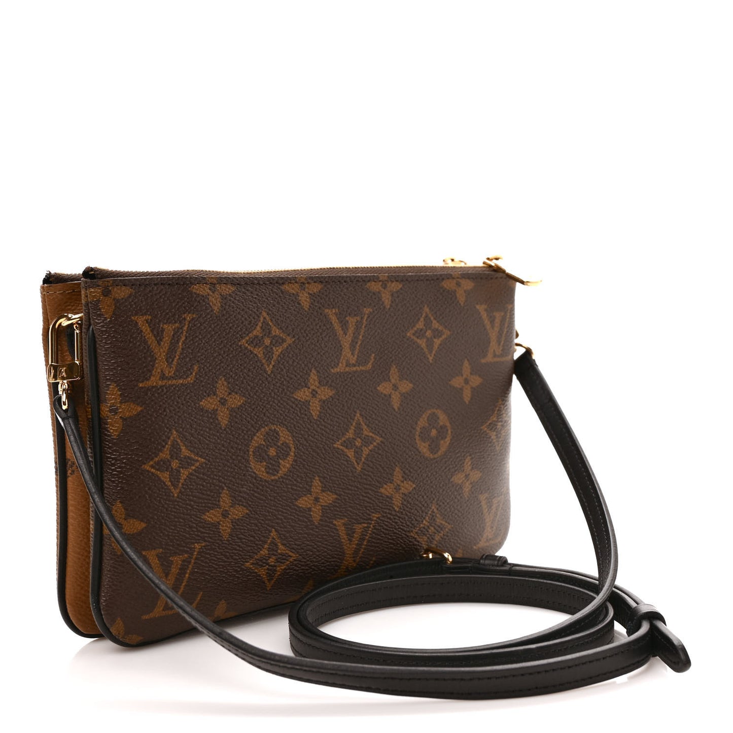 Reverse Monogram Giant Double Zip Pochette