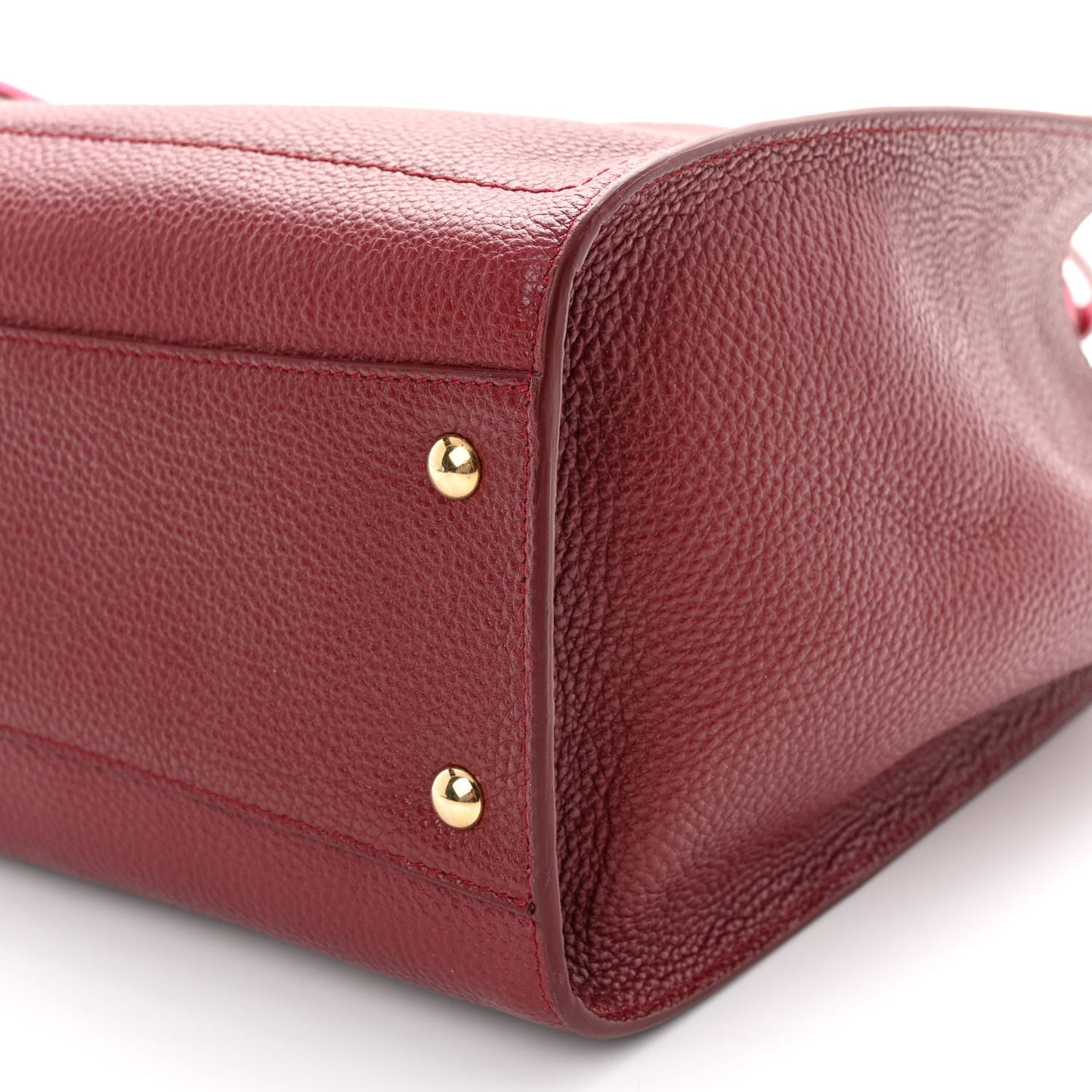 Calfskin Double Handle Medium Amy Tote Framboise