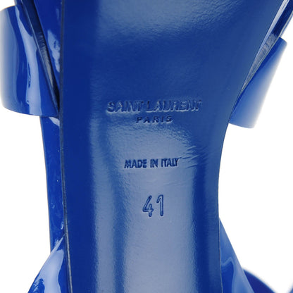 Saint Laurent Patent Tribute 75 Platform Sandals 41 Blue Marjorelle 7 of 8