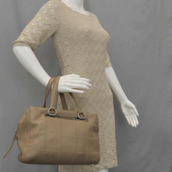 Chanel Leather Square Stitched Satchel 2 of 10