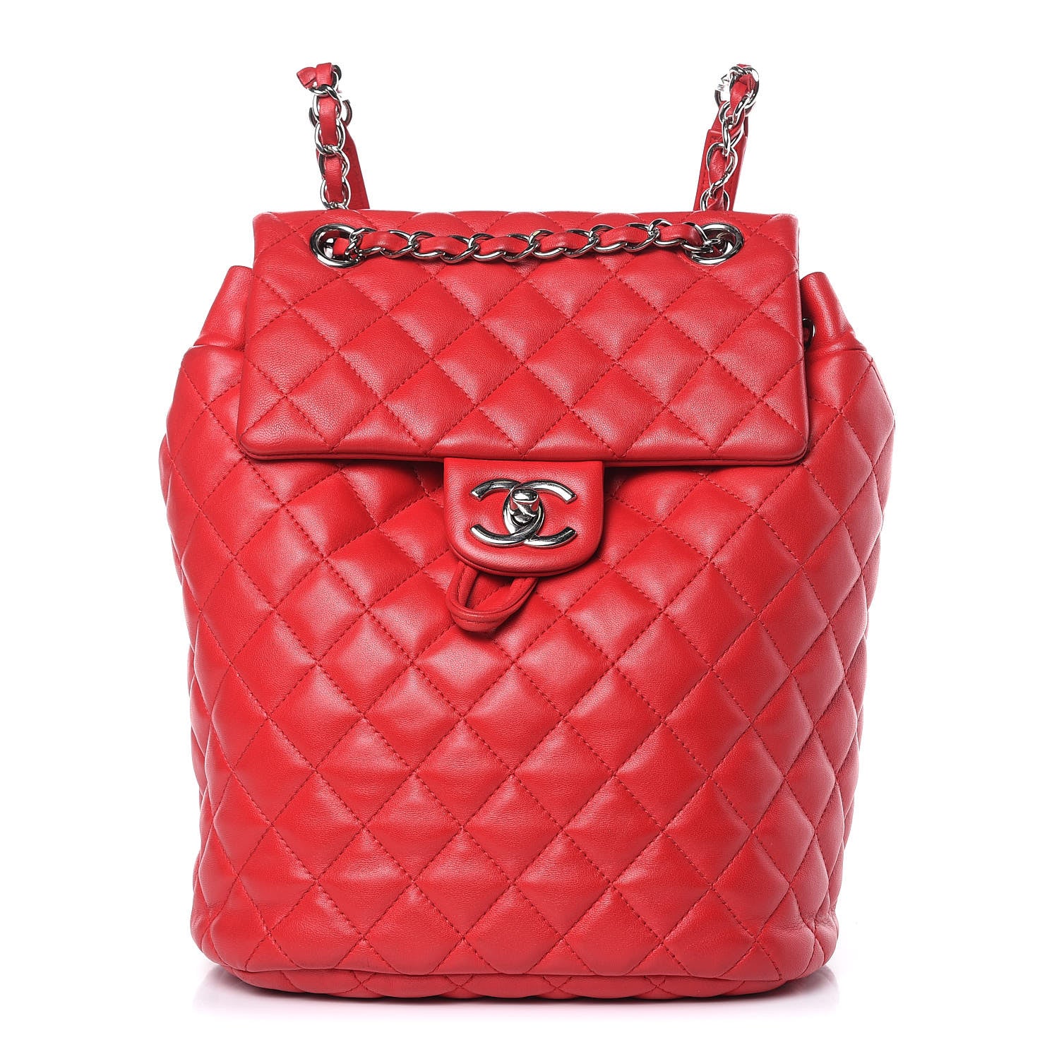 Chanel Lambskin Quilted Small Urban Spirit Backpack Red 1 of 12