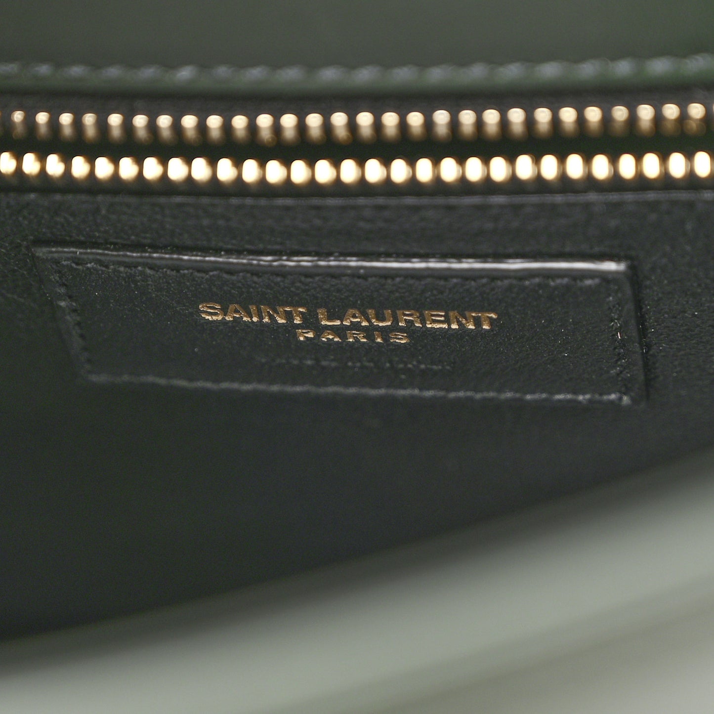 Shiny Calfskin Le Fermoir Top Handle Bag Dark Green