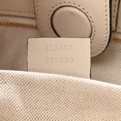 Gucci Monogram New Sakai Calfskin Lux Horsebit 1955 Tote Beige Ebony Mystic White 7 of 11