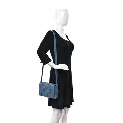 Bottega Veneta Denim Maxi Intrecciato Cassette Crossbody Bag Washed Indigo 2 of 8