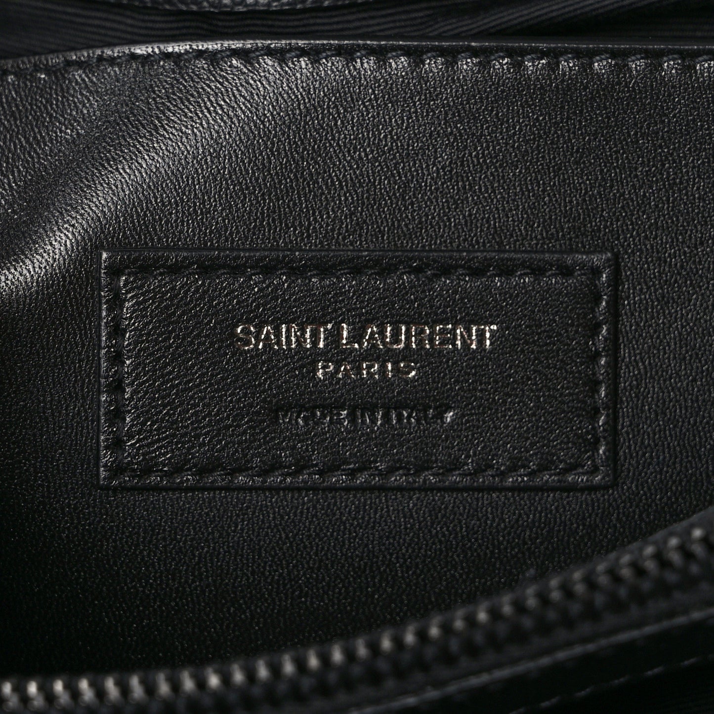Grain De Poudre Medium West Hollywood Monogram Fold-Over Black