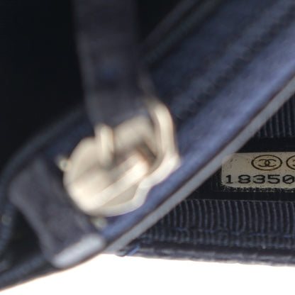 Chanel Caviar Quilted Wallet On Chain WOC Navy Blue 11 of 14