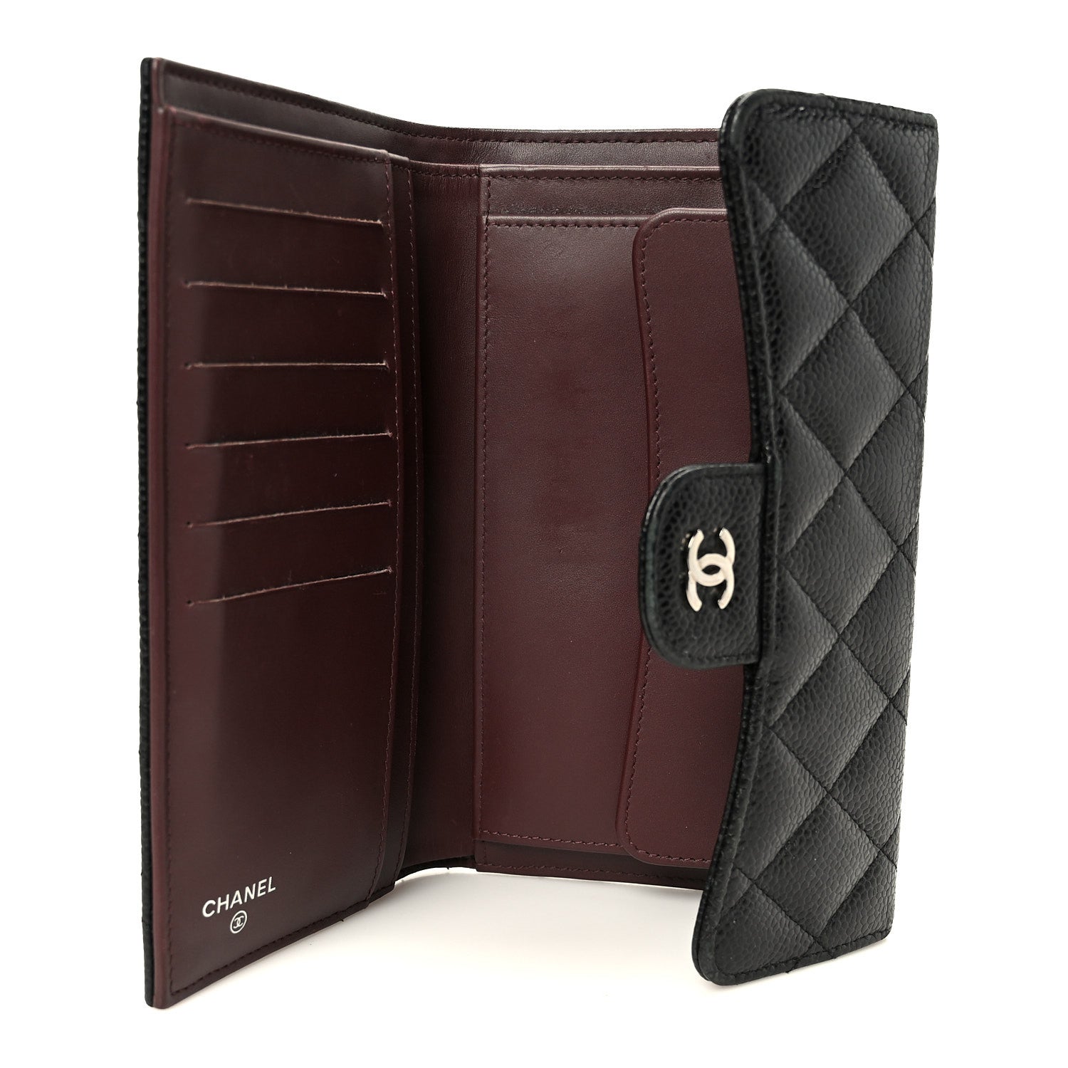 Chanel Caviar Quilted Large Flap Wallet Black 5 of 11