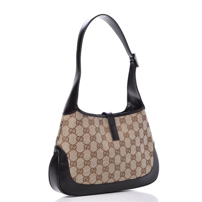 Gucci Monogram Web Small Jackie O Hobo Dark Brown 3 of 10