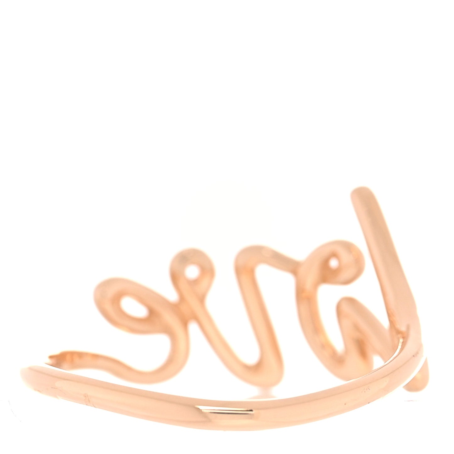 18K Rose Gold Paloma's Graffiti Love Ring 54 7