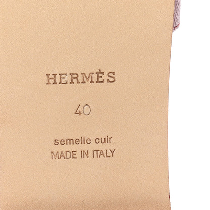 Hermes Epsom Oran Sandals 40 Rouge H 7 of 10