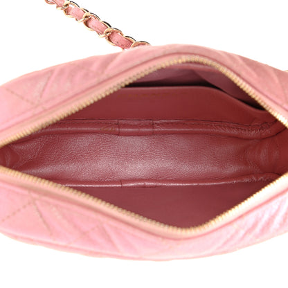 Chanel Iridescent Caviar Quilted Small Timeless Camera Case Pink 5 of 10