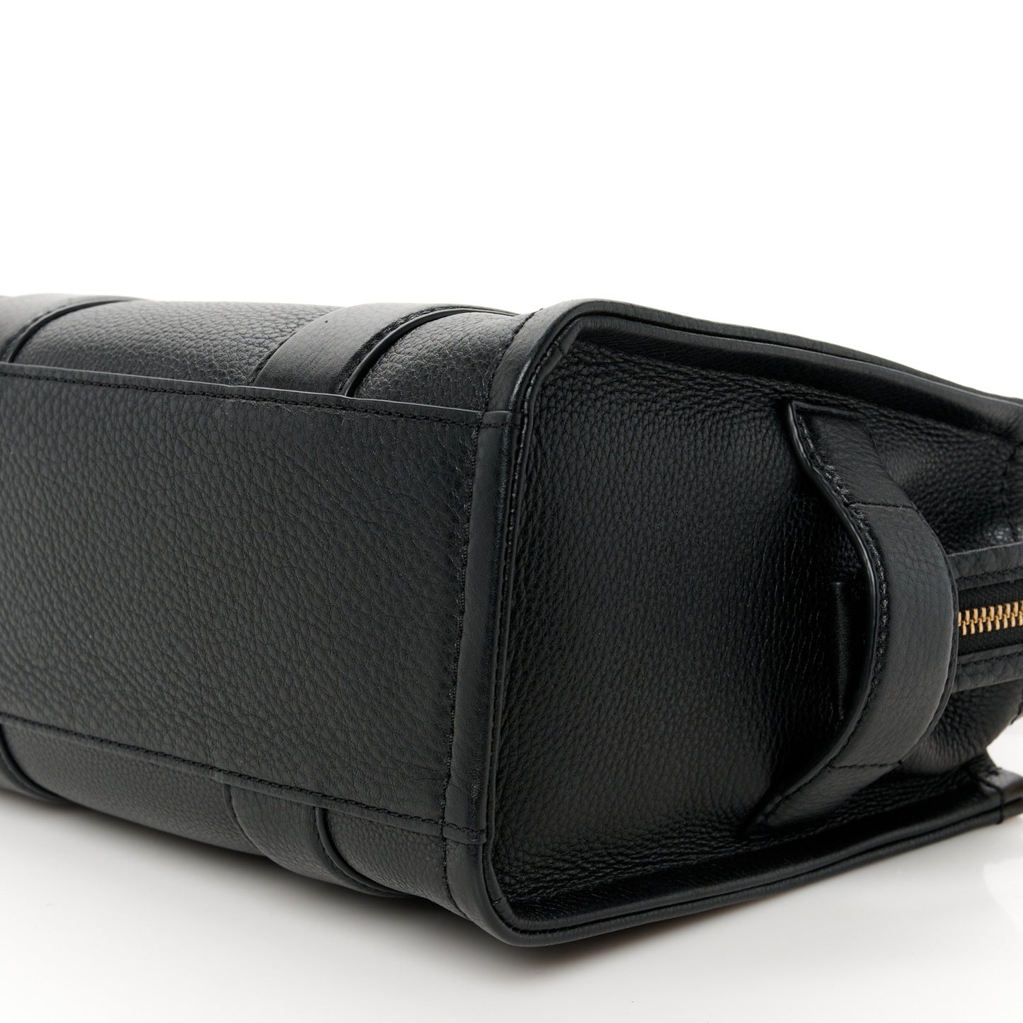 Grained Calfskin Small The Tote Bag Black