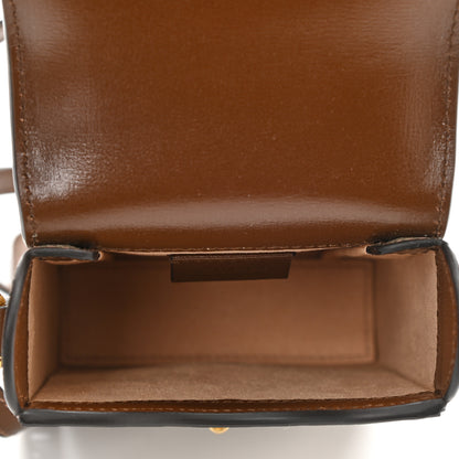 Gucci GG Supreme Monogram Mini Horsebit 1955 Crossbody Bag Beige Brown Sugar 5 of 8