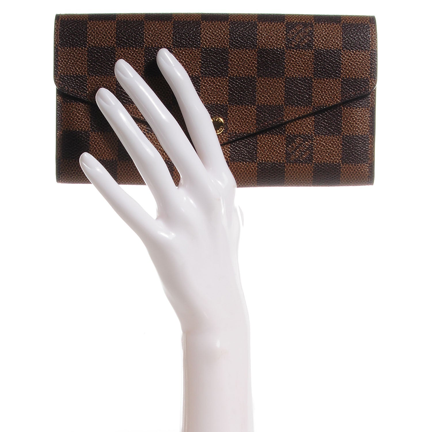 Louis Vuitton Damier Ebene Sarah Wallet NM 2 of 8
