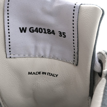 Chanel Fabric Suede Calfskin Quilted CC Sneakers 35 Dark Grey 8 of 11