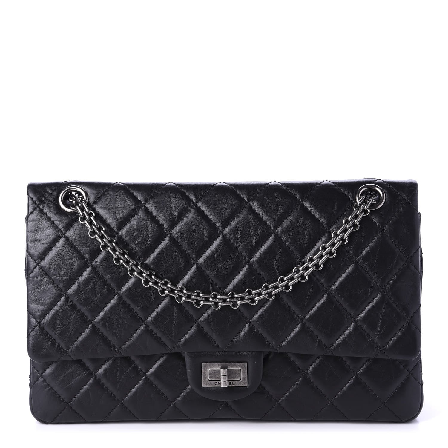 Chanel Aged Calfskin Quilted 2.55 Reissue 226 Flap Black 1 of 10