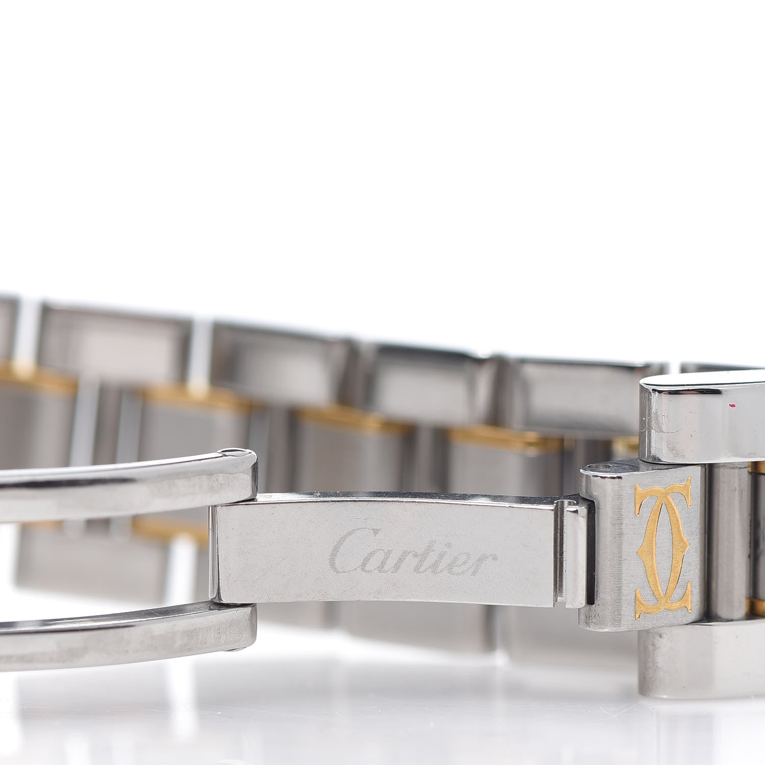 Cartier Stainless Steel 18K Yellow Gold 28mm Must De 21 Quartz Watch 7 of 7