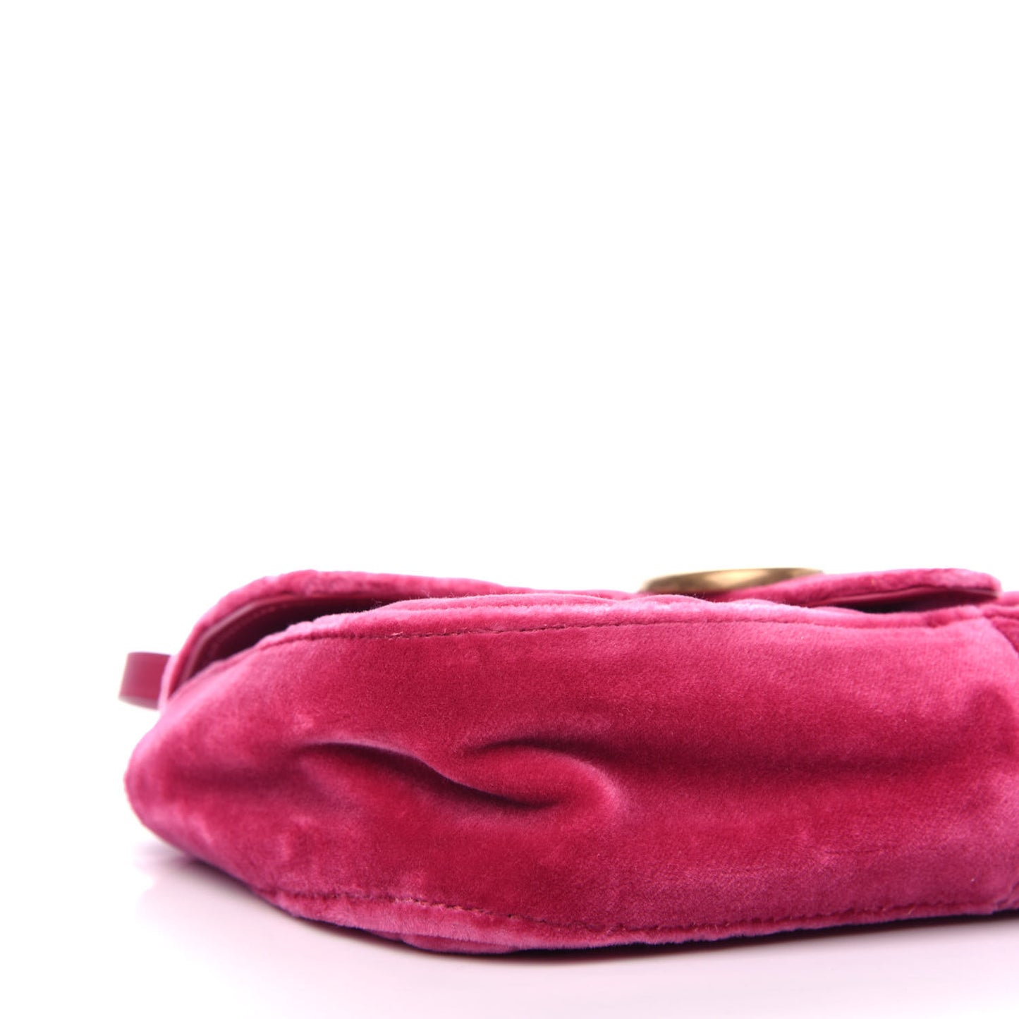 Velvet Matelasse Mini GG Marmont Shoulder Bag Light Raspberry Rose