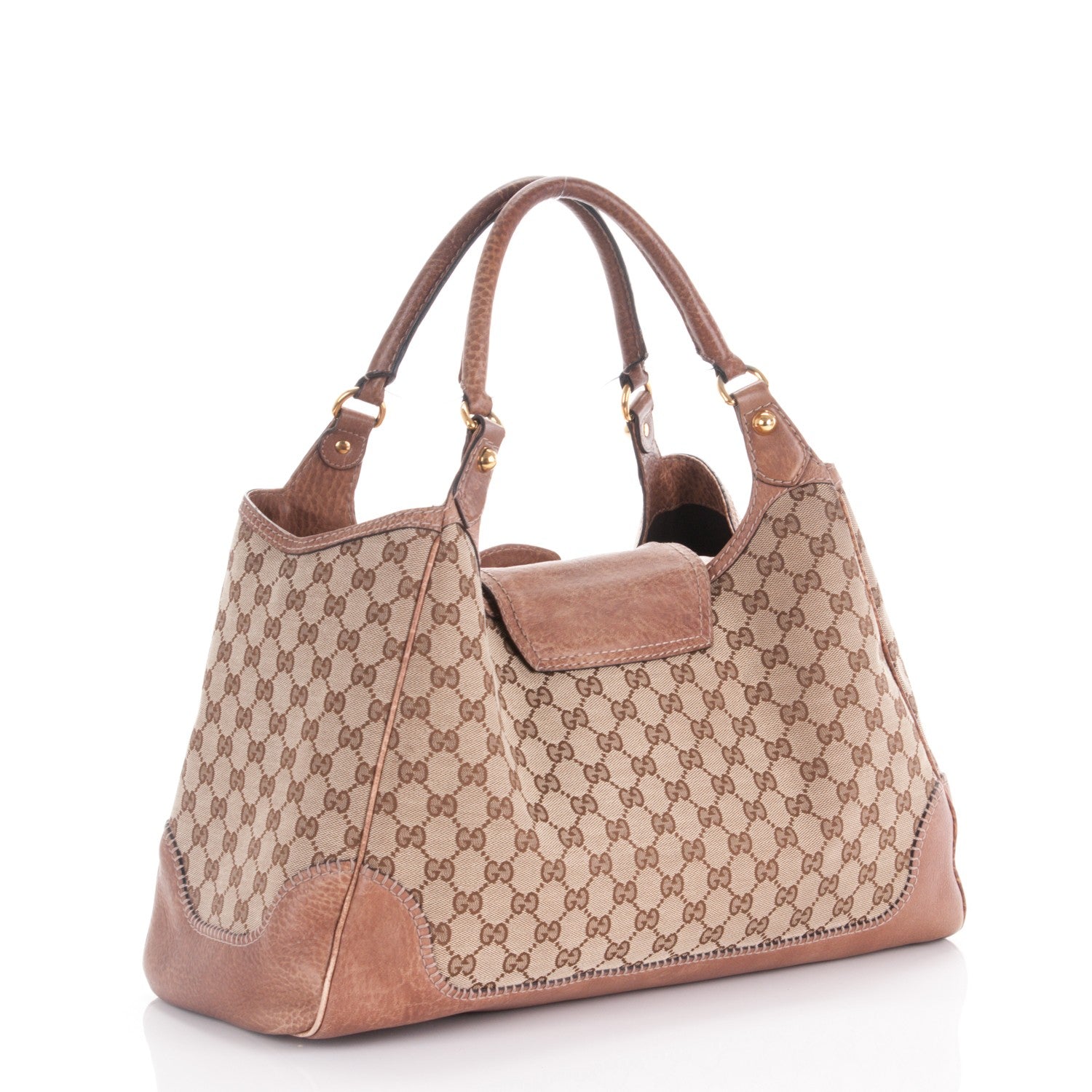 Gucci Monogram Large New Pelham Shoulder Bag Brown 3 of 9