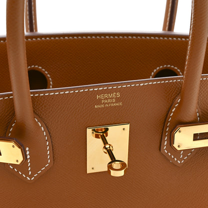 Hermes Epsom Birkin 30 Gold 6 of 11