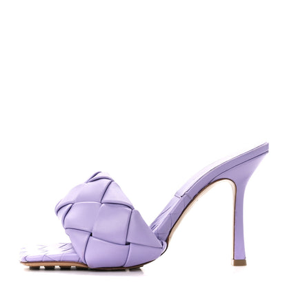 Bottega Veneta Nappa Maxi Intrecciato Lido Mule Sandals 39.5 Wisteria 1 of 8