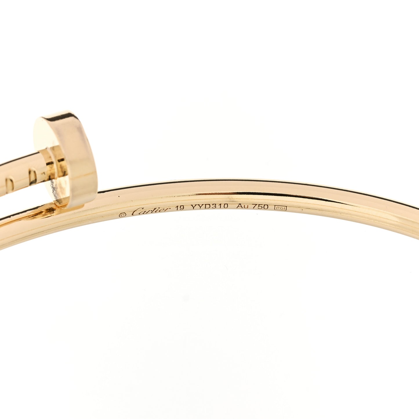 18K Yellow Gold Small Juste Un Clou Bracelet 19