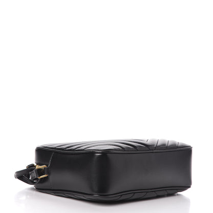 Saint Laurent Calfskin Matelasse Monogram Lou Camera Bag Black 4 of 16