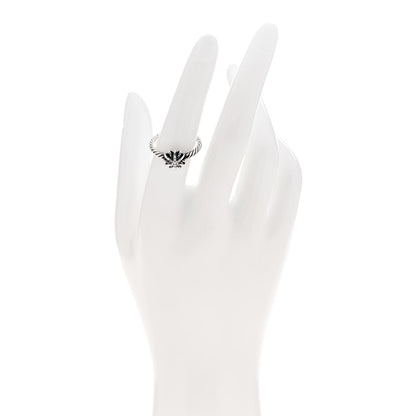 David Yurman Sterling Silver Diamond Petite Starburst Ring 53 6.5 2 of 5