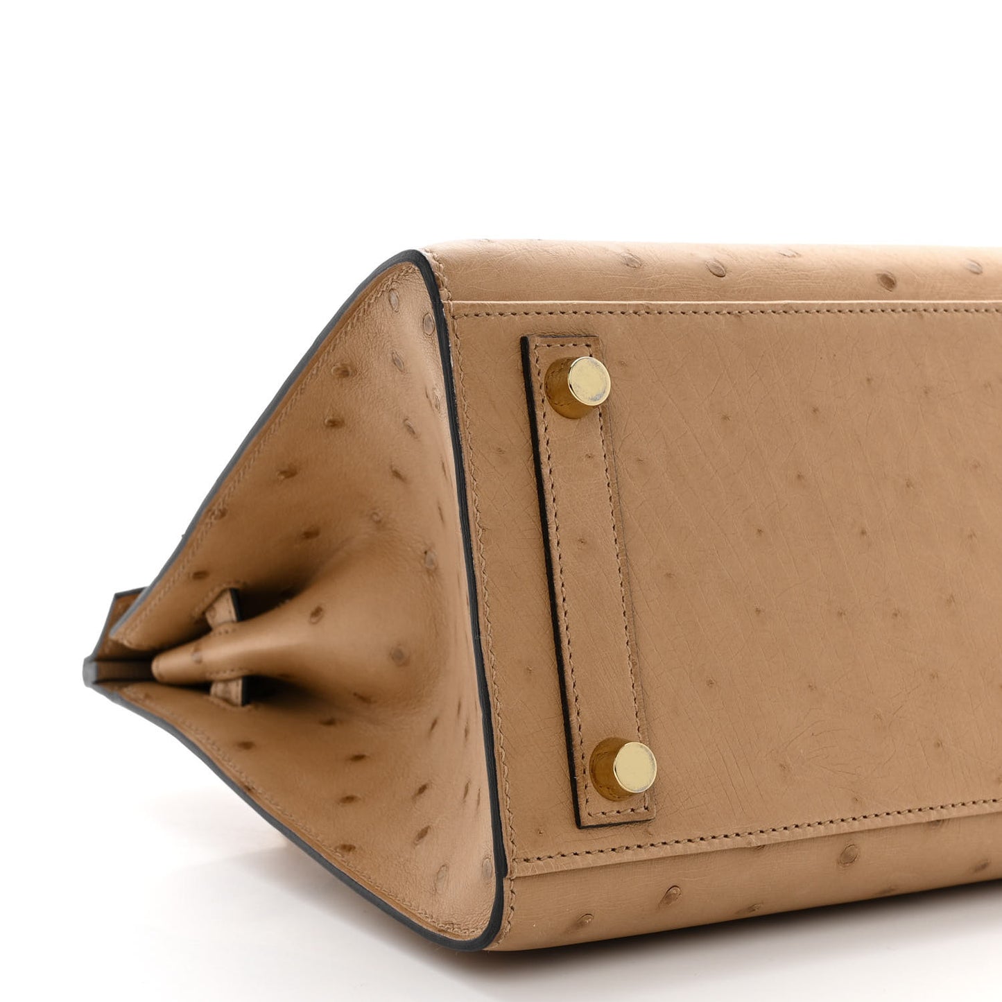 Ostrich Birkin Sellier 25 Chai