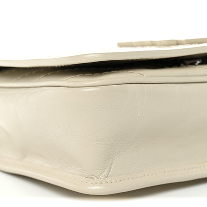 Saint Laurent Crinkled Calfskin Matelasse Monogram Niki Chain Wallet Crema Soft 9 of 10