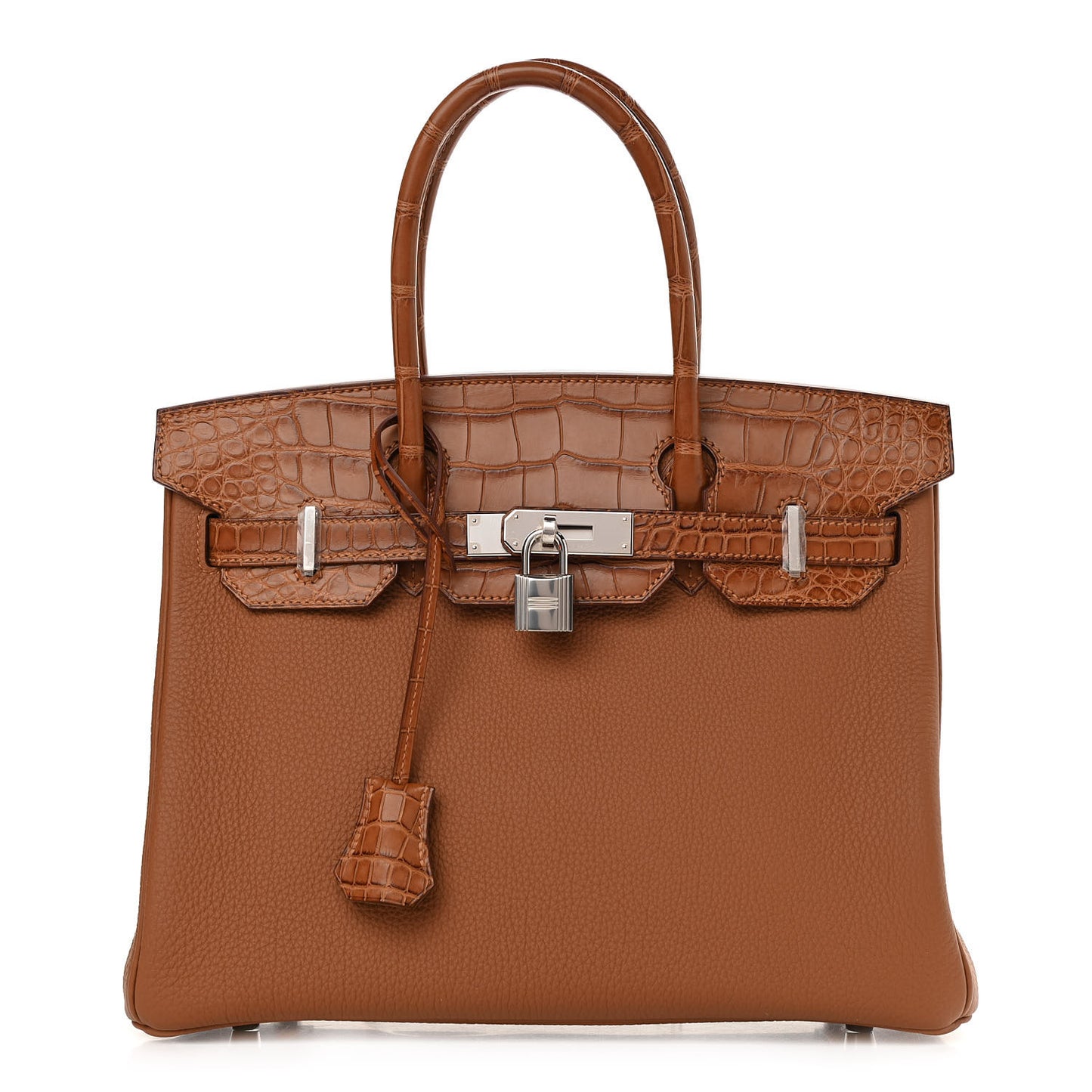 Togo Matte Alligator Birkin Touch 30 Gold