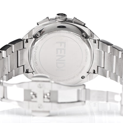 Fendi Stainless Steel 40mm Momento Chronograph Quartz Watch Black 6 of 7