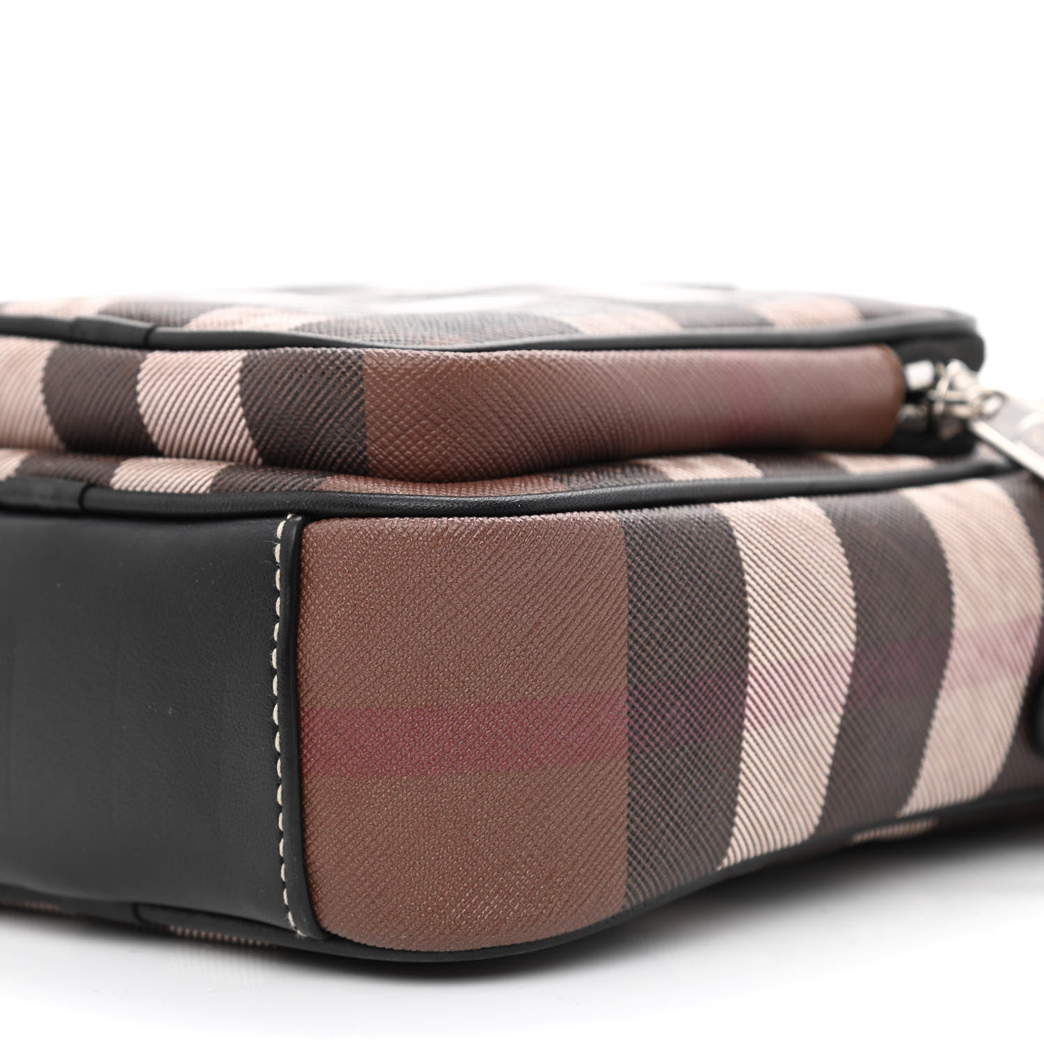 Burberry House Check Canvas Calfskin Wyatt Crossbody Dark Birch Brown 11 of 12
