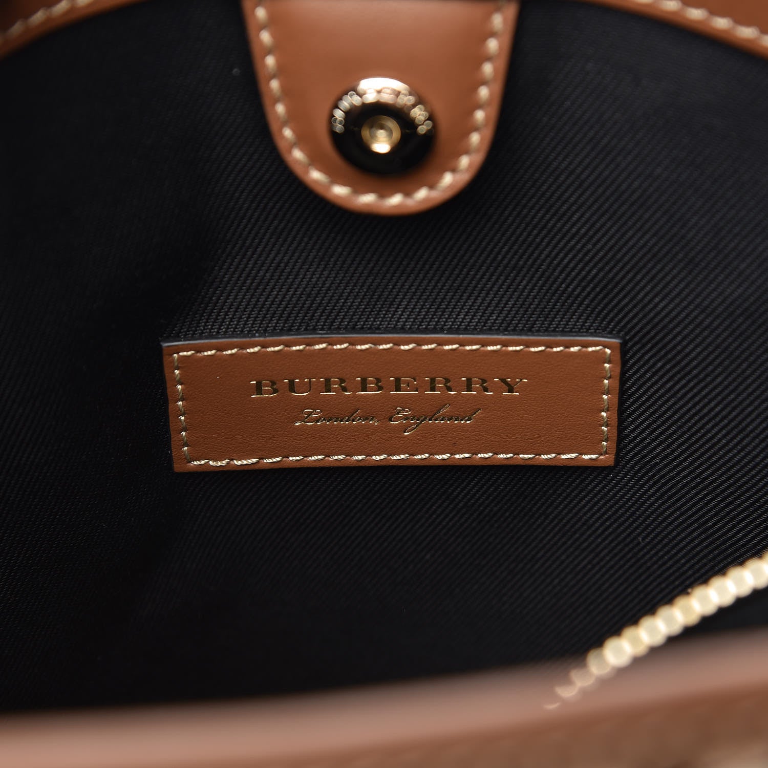 Burberry Horseferry Check Medium Ballingdon Tote Honey Tan 7 of 11
