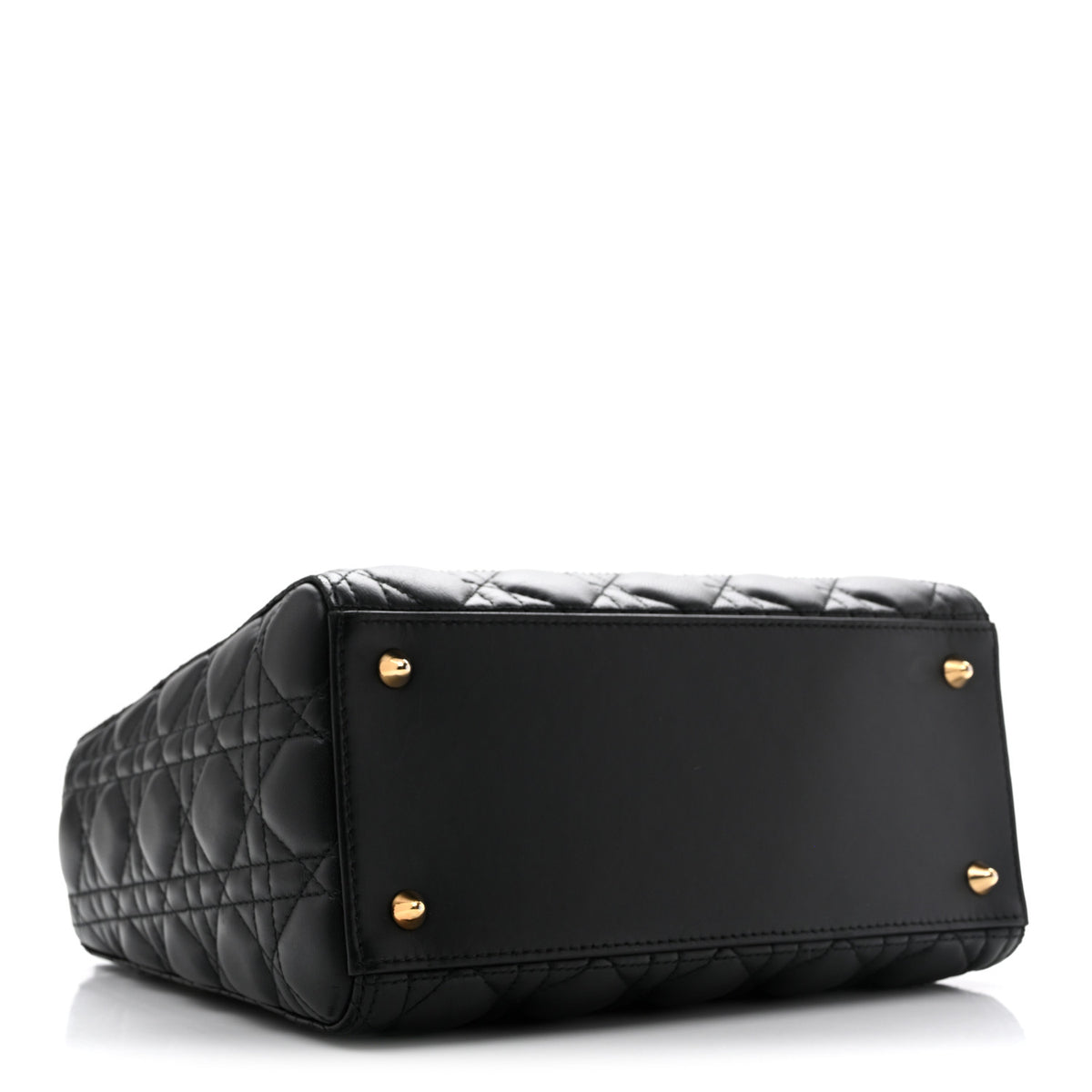 Lambskin Cannage Medium Lady Dior Black