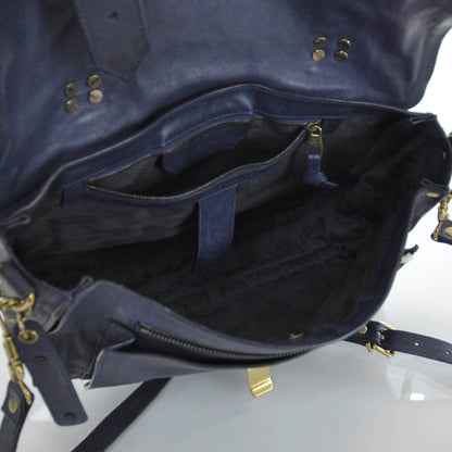 Proenza Schouler Lambskin PS1 Medium Satchel Midnight 7 of 9